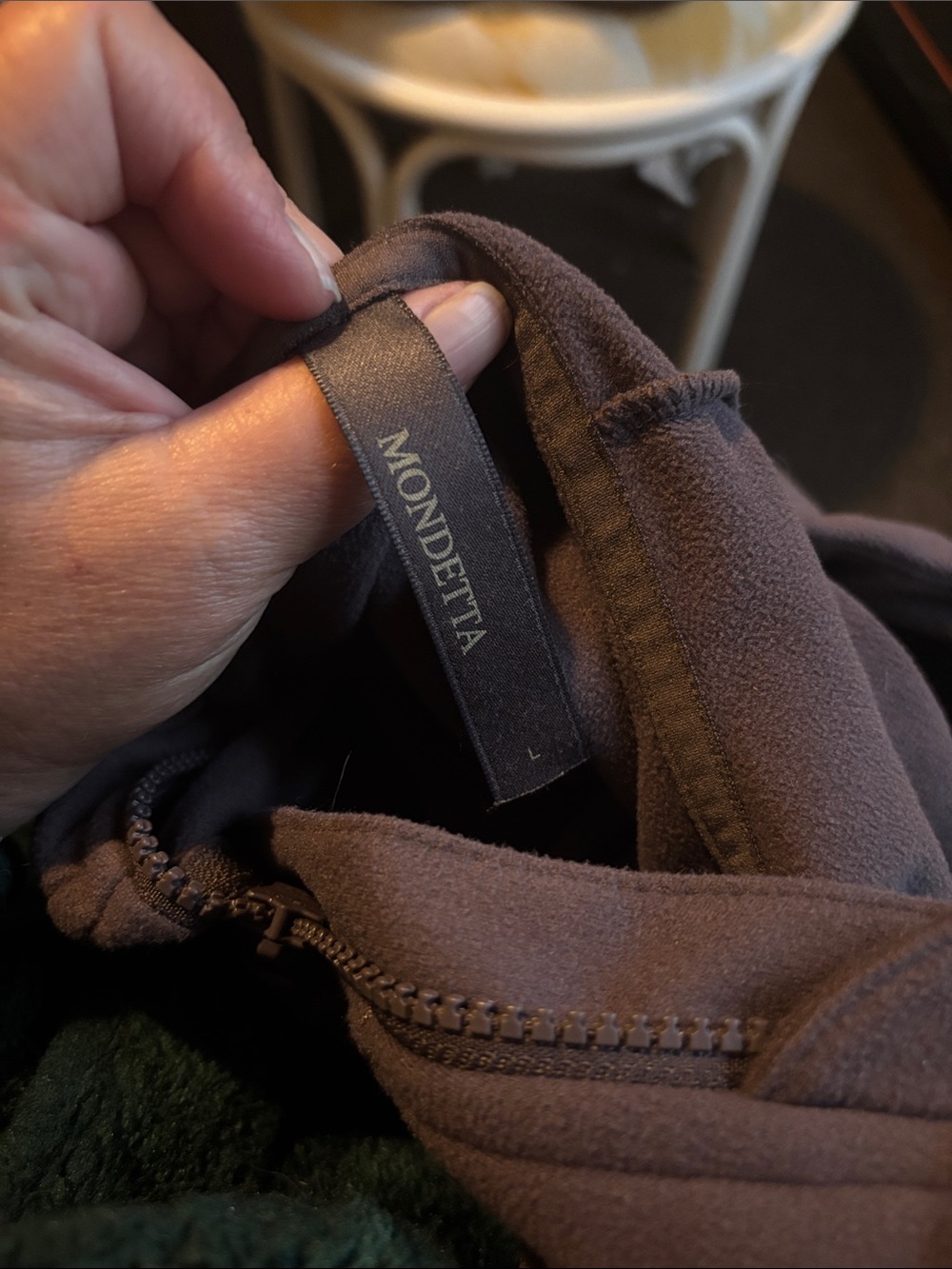 Mondetta Chocolate Brown Fleece Zip Jacket
